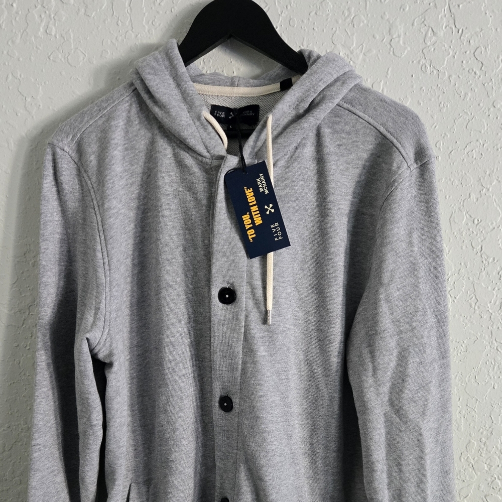Five Four Button Up Hood Sweater NEW  With Tag
